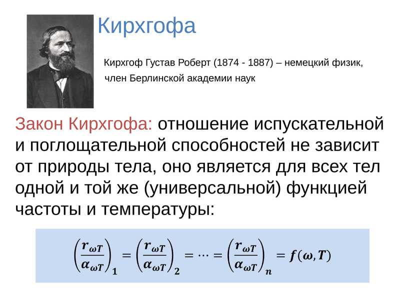 1. теория: законы кирхгофа