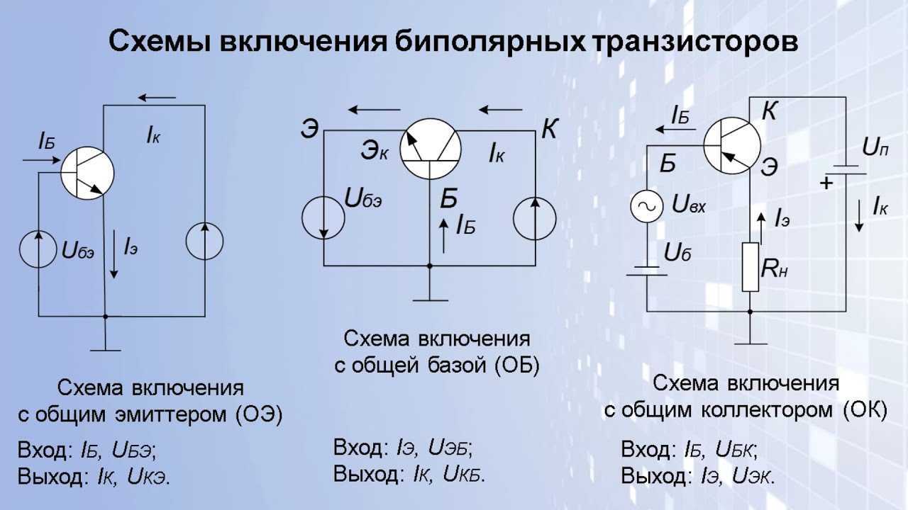 Расчет усилительного каскада с общим эмиттером