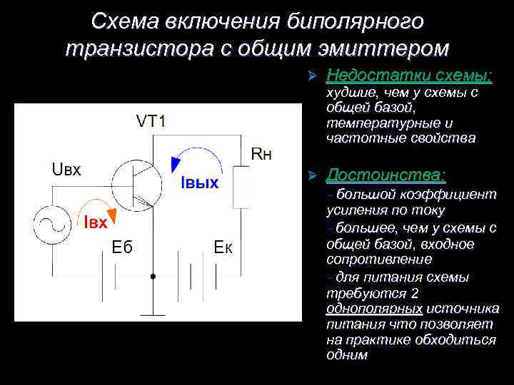 Расчет усилительного каскада с общим эмиттером. курсовая работа (т). информатика, вт, телекоммуникации. 2014-07-21
