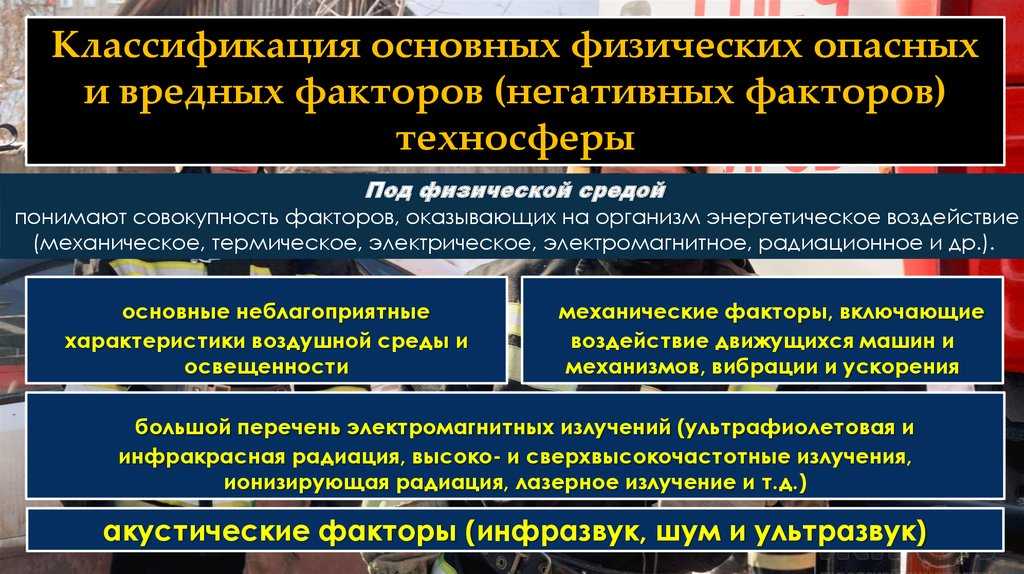 Влияние техносферы на здоровье человека