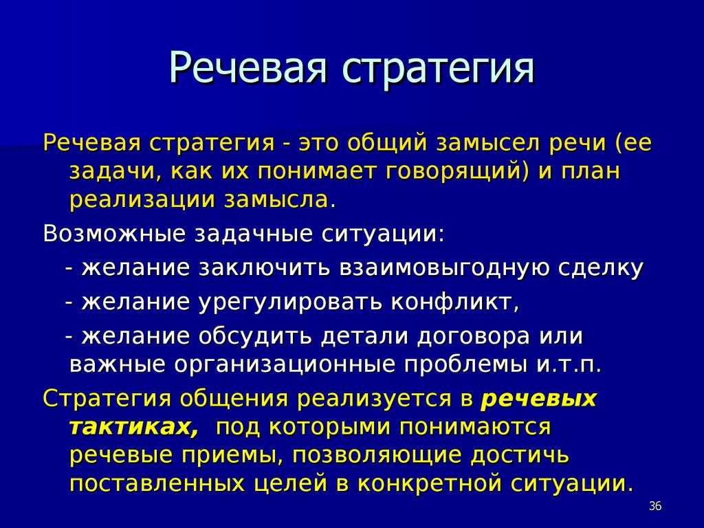 Речевые тактики в речевой коммуникации