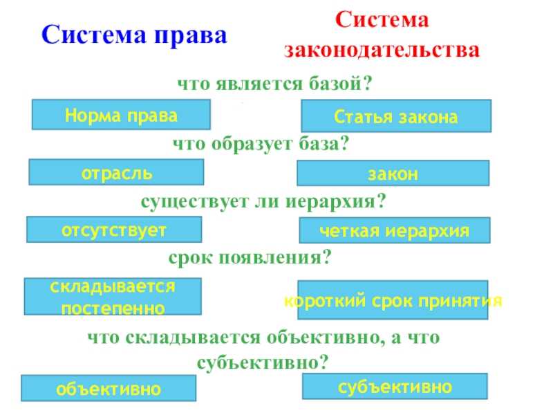 Система права и система законодательства - теория государства и права (алексеев с.с., 2005)