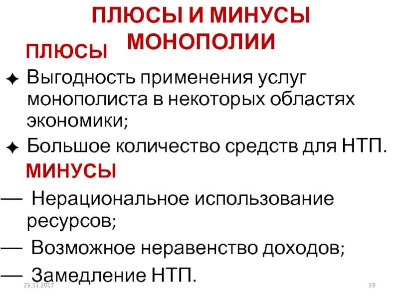 Конкуренция и монополия