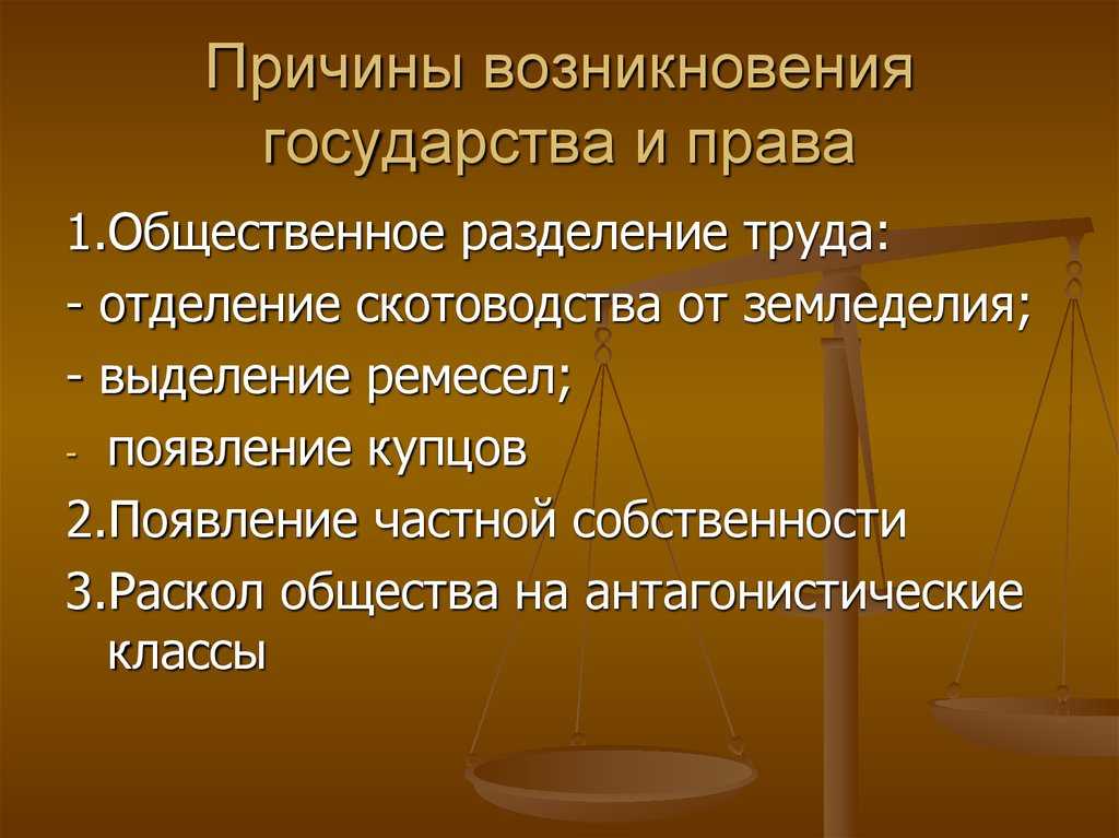 Основные теории происхождения государства в науке и истории