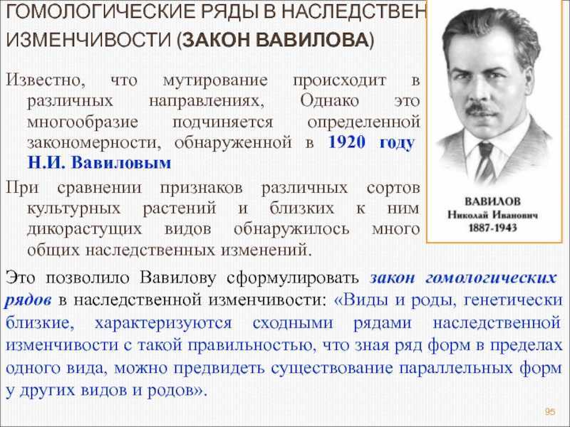 Сформулируйте закон гомологических рядов и покажите его общебиологическое значение кратко