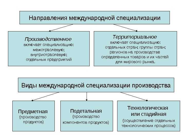 Международная специализация производства и ее виды [реферат №3202]