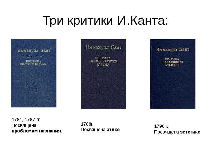 Реферат на тему: критическая философия и. канта