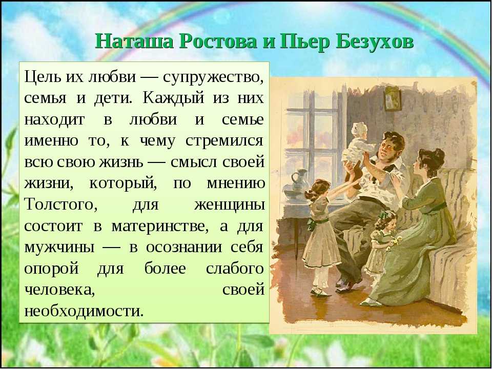 Тема любви в романе «война и мир»: главные герои и их отношение к семье, отечеству, друг к другу