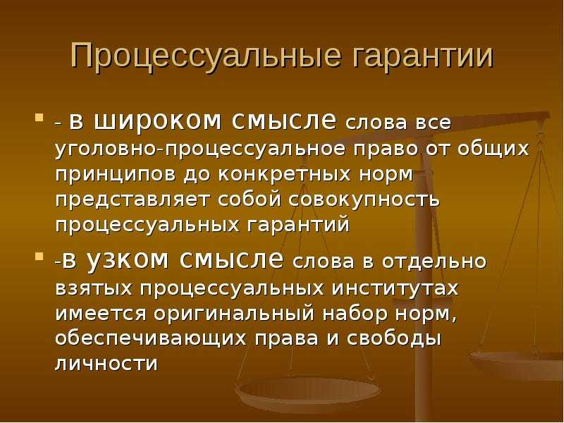 Гарантии прав человека: понятие, содержание и место в системе уголовно-процессуальных гарантий. гарантии прав личности в системе уголовного процесса российской федерации - курсовая работа