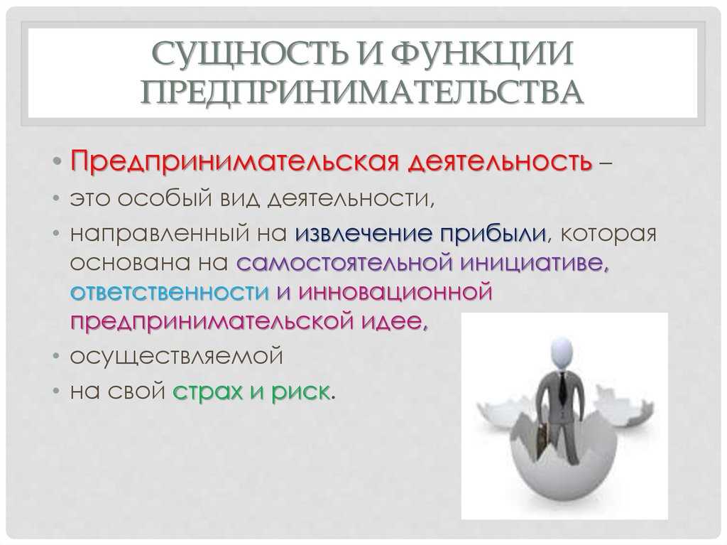 Предпринимательство: определение, принципы, функции, особенности, формы, виды