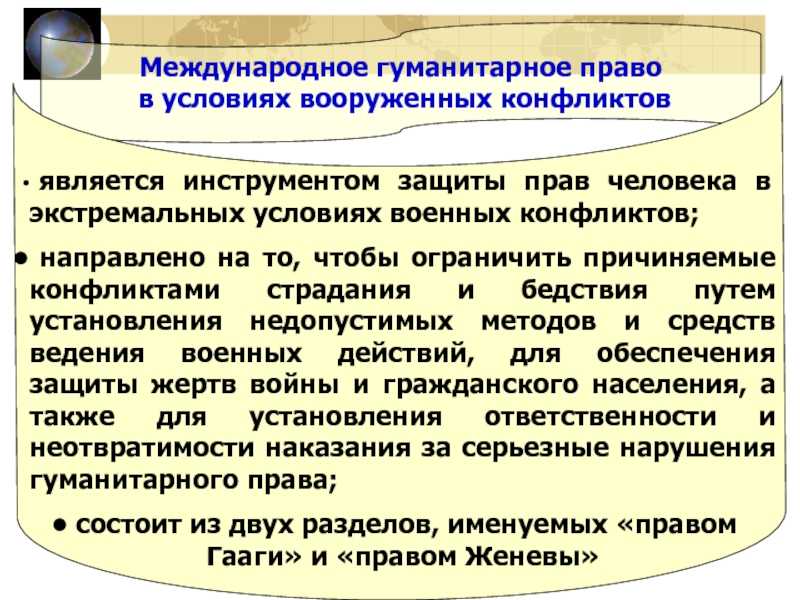 Международно-правовая защита жертв войны
