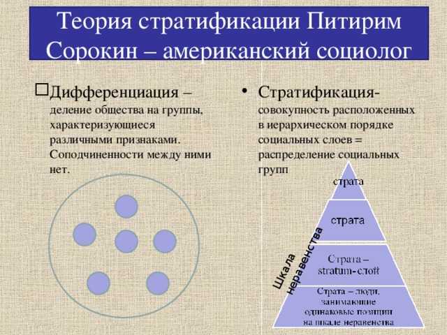 Социальная стратификация общества