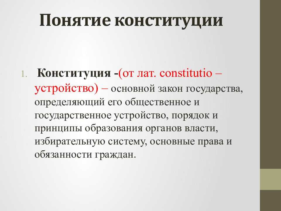 Конституционное право россии