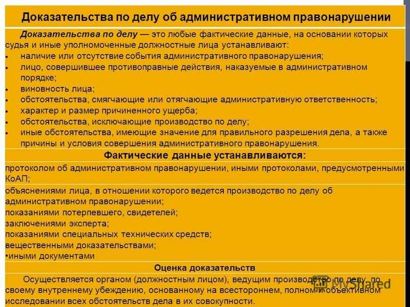 Производство по делам об административном правонарушении: понятие, принципы, стадии