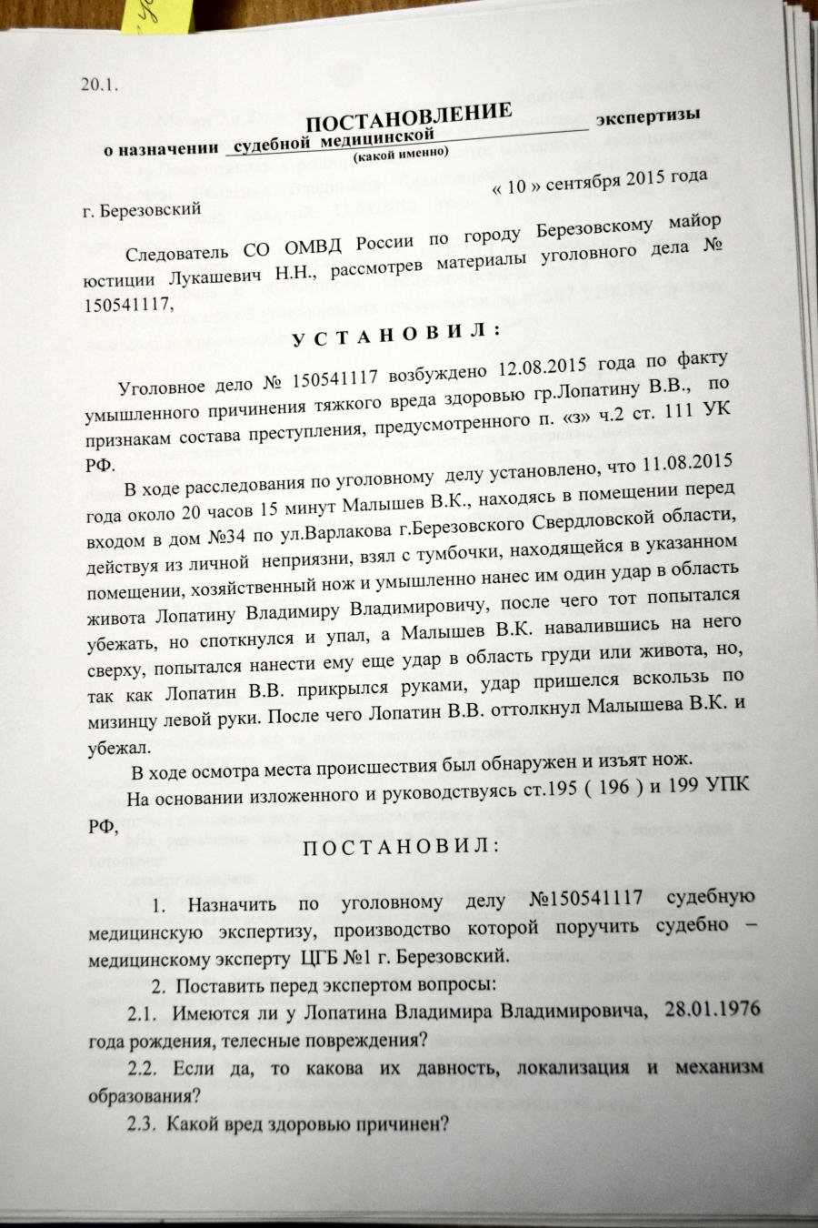 Как должно выглядеть постановление о назначении судебной экспертизы