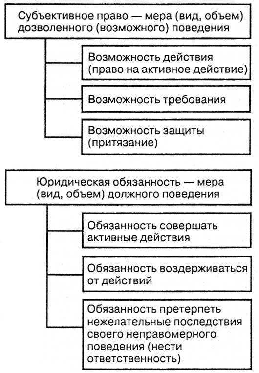 Реферат на тему субъективное право и юридическая обязанность понятие и виды