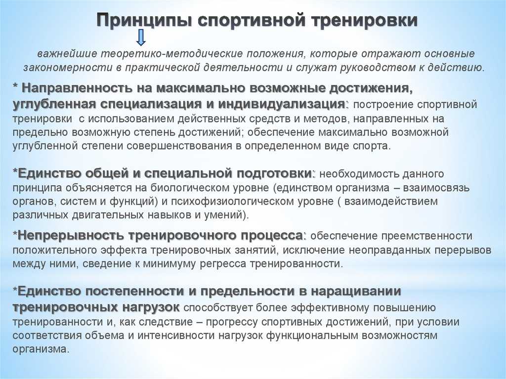 Что такое спортивная тренировка и ее методы