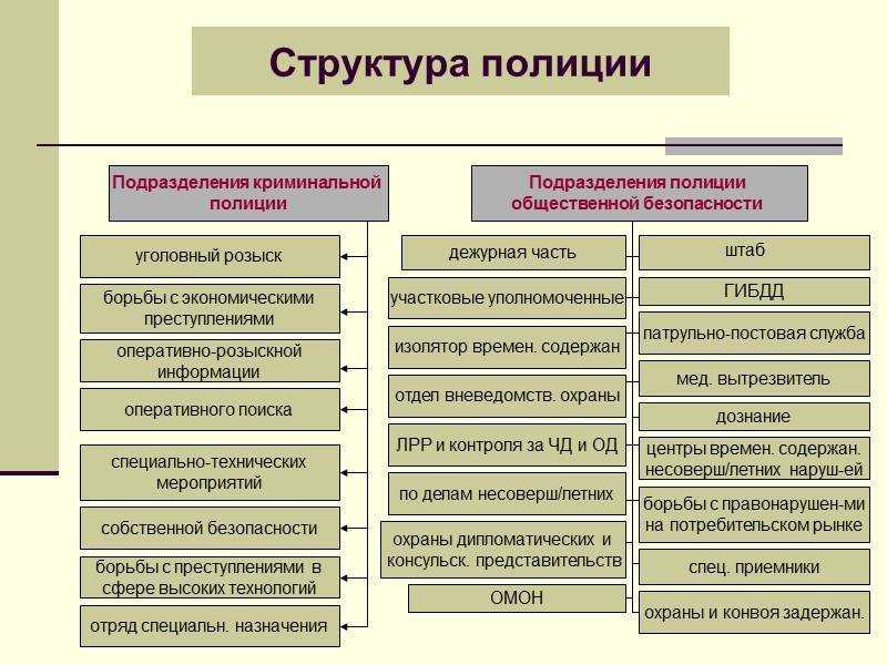 Принципы и организационно-правовые основы деятельности полиции