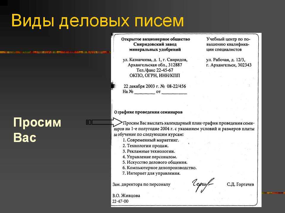 Деловые письма: виды и правила составления