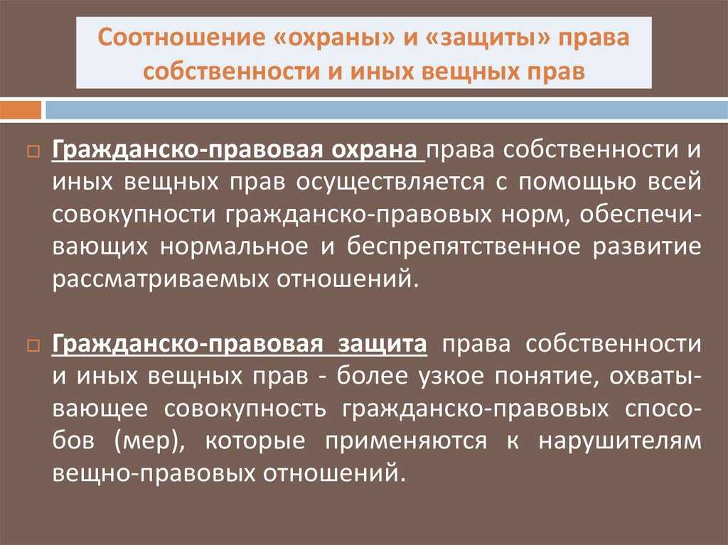 Защита права собственности и иных вещных прав - гражданское право (камышанский в.п., 2012)