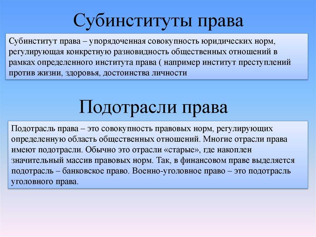Институт права