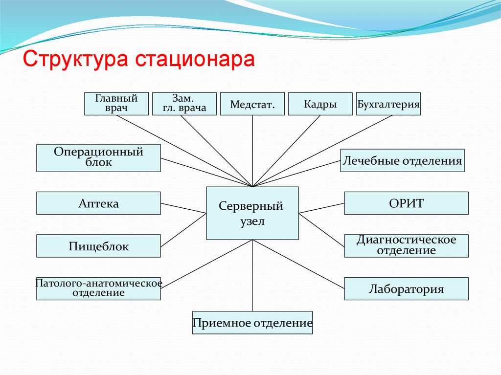 Лечебные стационары виды устройства функции