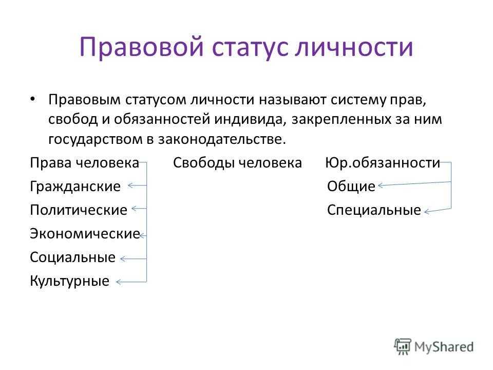 Политический статус личности, объективно возможные политические роли личности