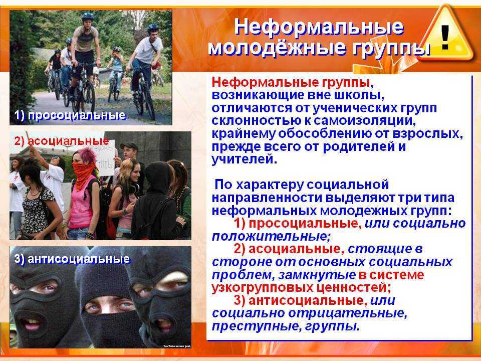 Молодежные неформальные объединения