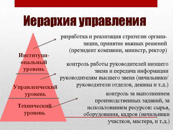 Уровни управления предприятием: как привести компанию к цели
