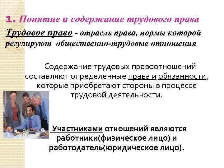 Метод и принципы трудового права