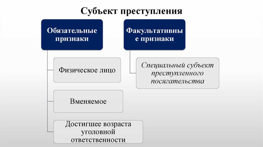 Субъект преступления