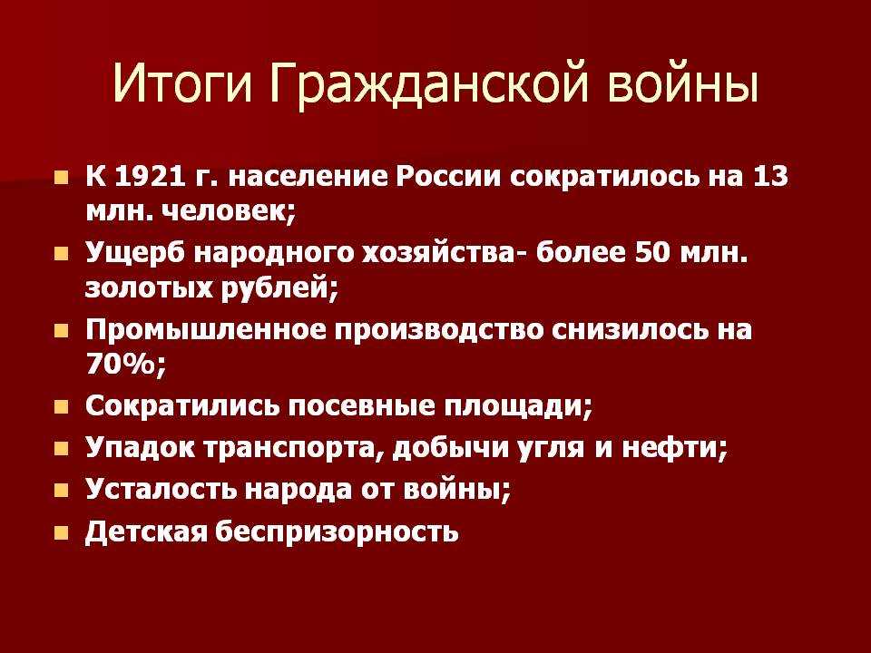 Что стало причиной победы красных над белыми в гражданской войне