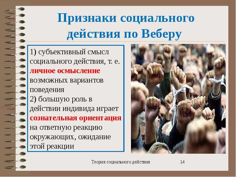 Социальное действие и взаимодействие, научные и учебные работы