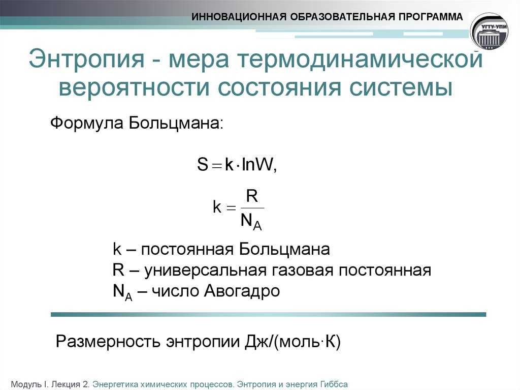 Вероятность в термодинамике