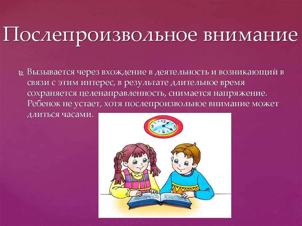 Виды внимания