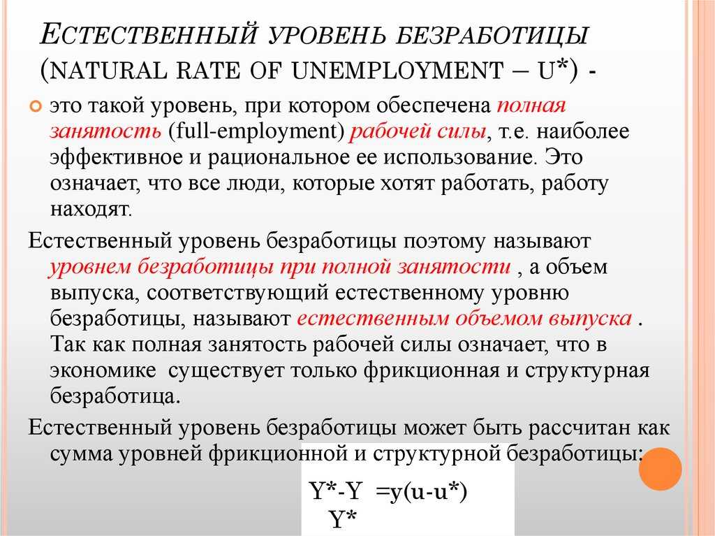 Естественная норма безработицы