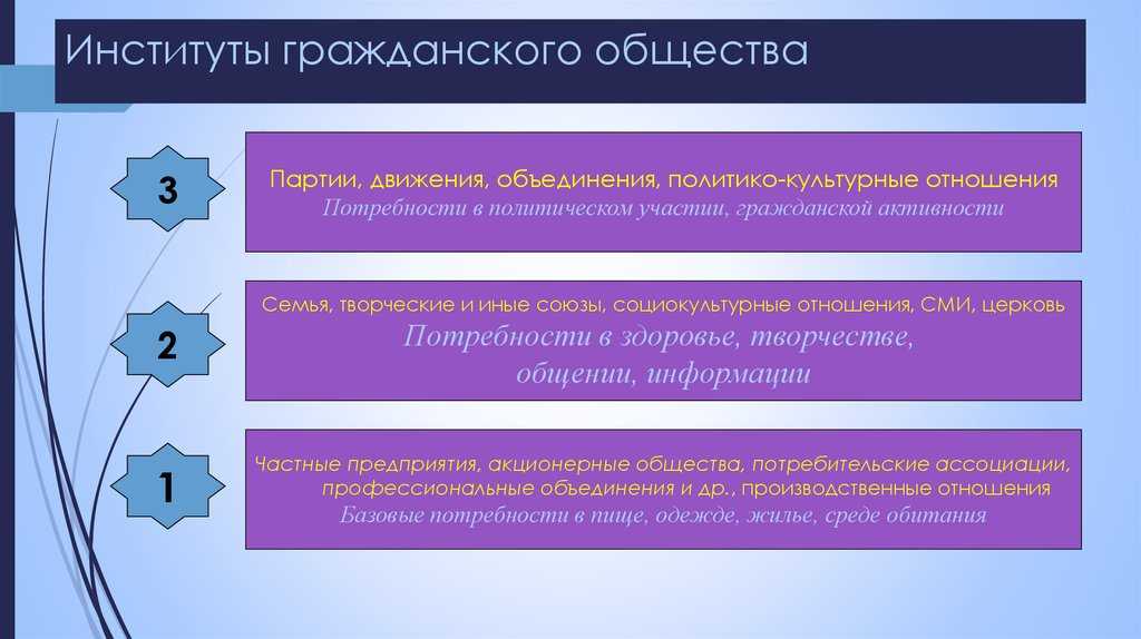 Институты гражданского общества