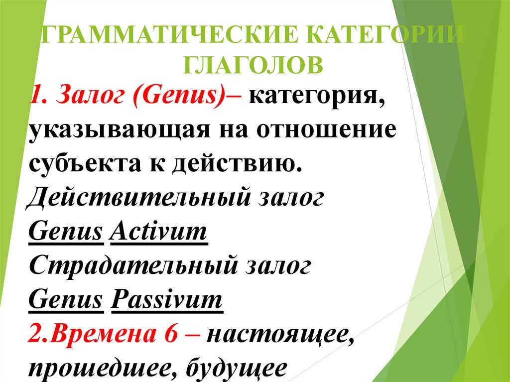 Грамматическая категория