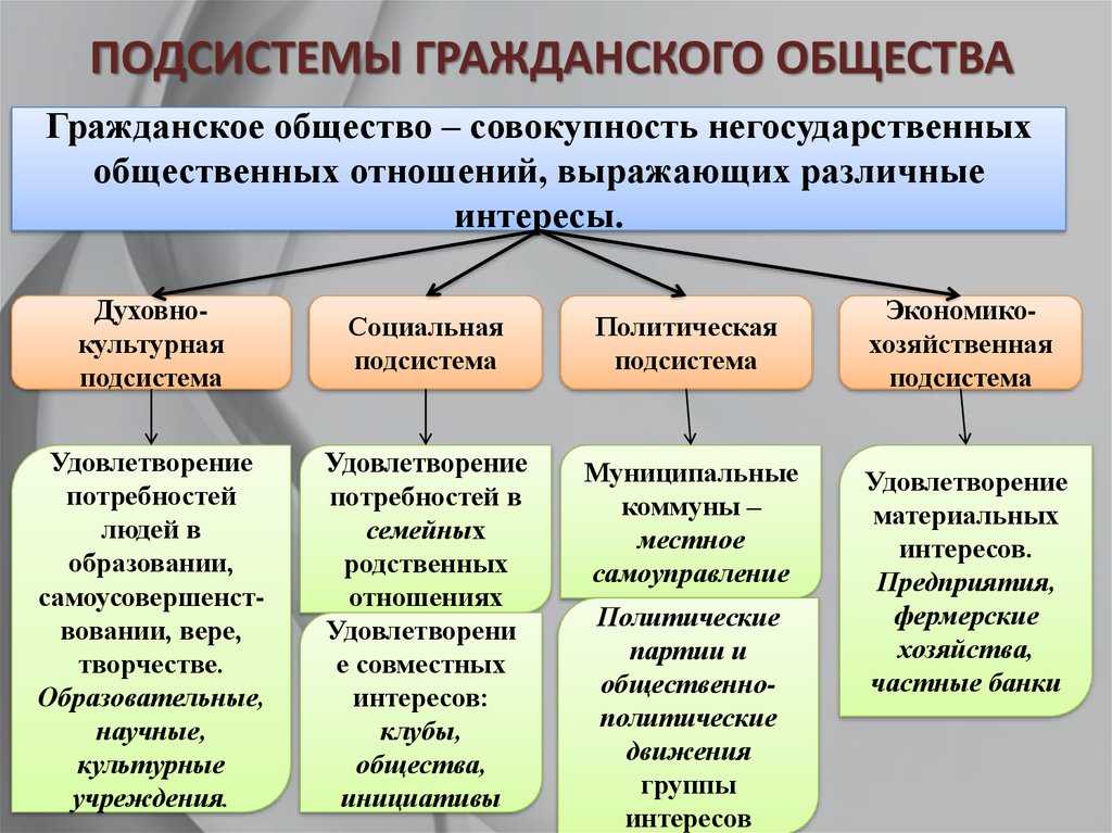 Институты гражданского общества в современной россии проект