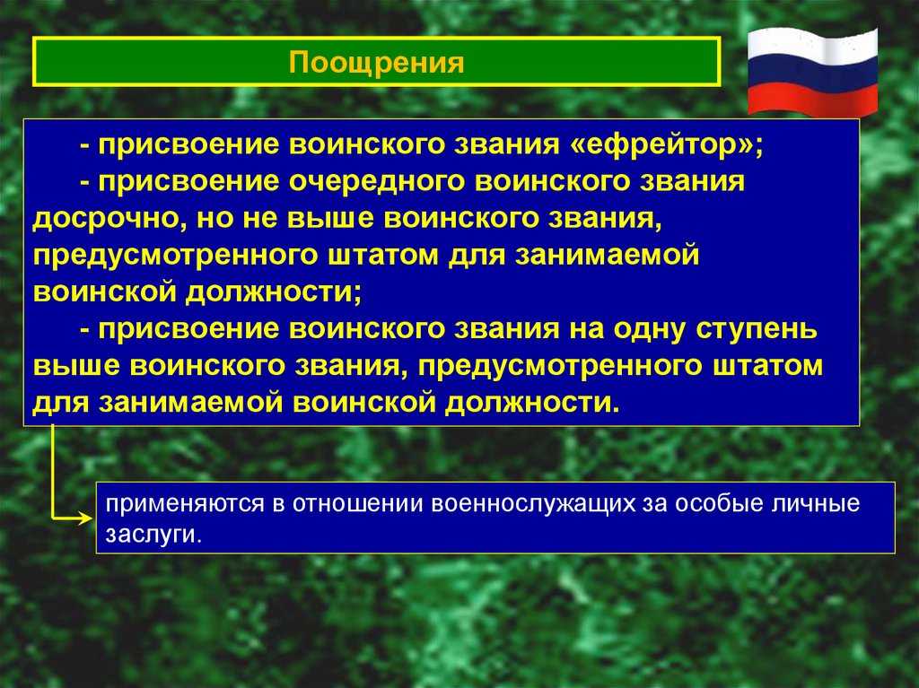 Сущность и значение воинской дисциплины. поощрения, применя-емые к солдатам (матросам).