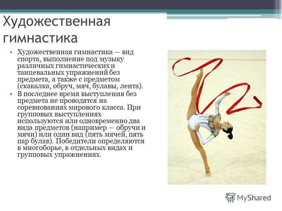 Какие виды гимнастики вы знаете 5 класс кратко