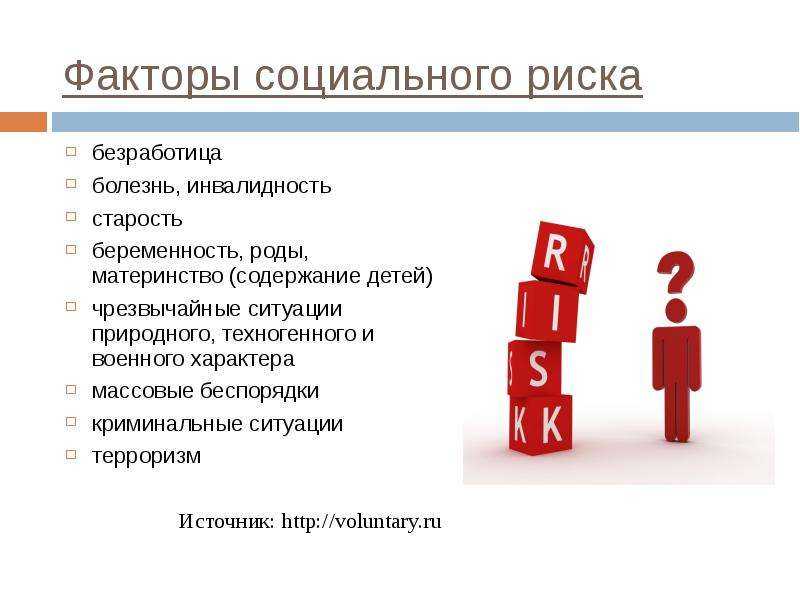 Риск социальный это