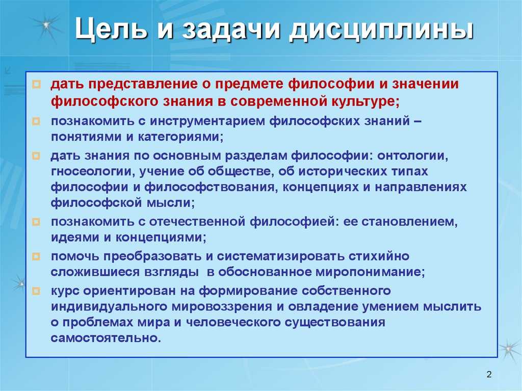 Структура философии