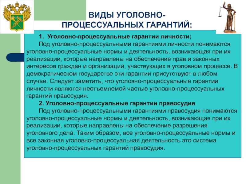 Гарантии прав человека: понятие, содержание и место в системе уголовно-процессуальных гарантий. гарантии прав личности в системе уголовного процесса российской федерации - курсовая работа