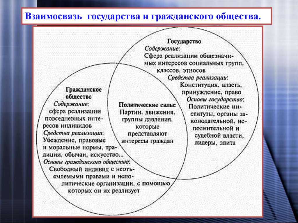 Примеры взаимодействия индивида с политической системой