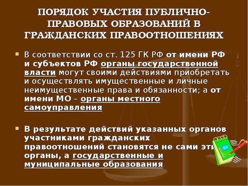Публично-правовые образования как субъекты гражданского права - гражданское право (мохов а.а., 2003)