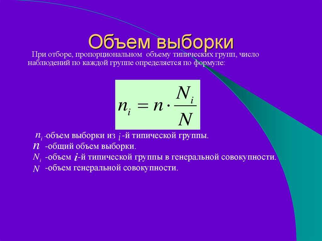 Генеральная и выборочная совокупности, выборки