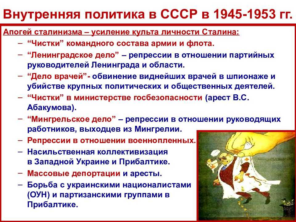 Кратко об ссср в послевоенные годы