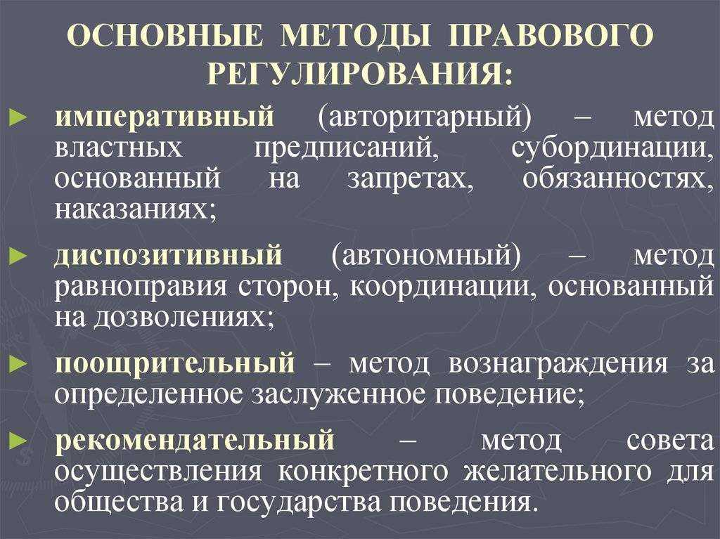 Правовое регулирование и его механизм
