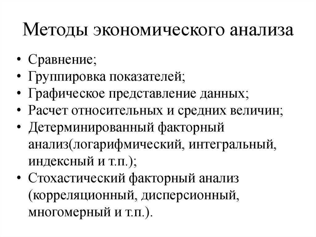 Экономический анализ